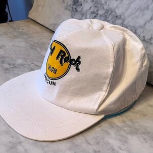 Vintage 90’s Hard Rock Cafe White and Yellow Logo Cap